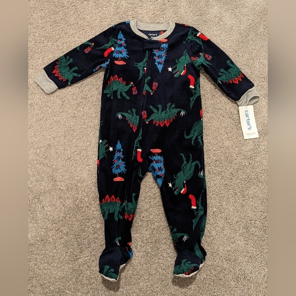 Carter's - Pack of 3- Footed Pajamas- 12 Months- NWT- Holidays - Picture 4 of 4